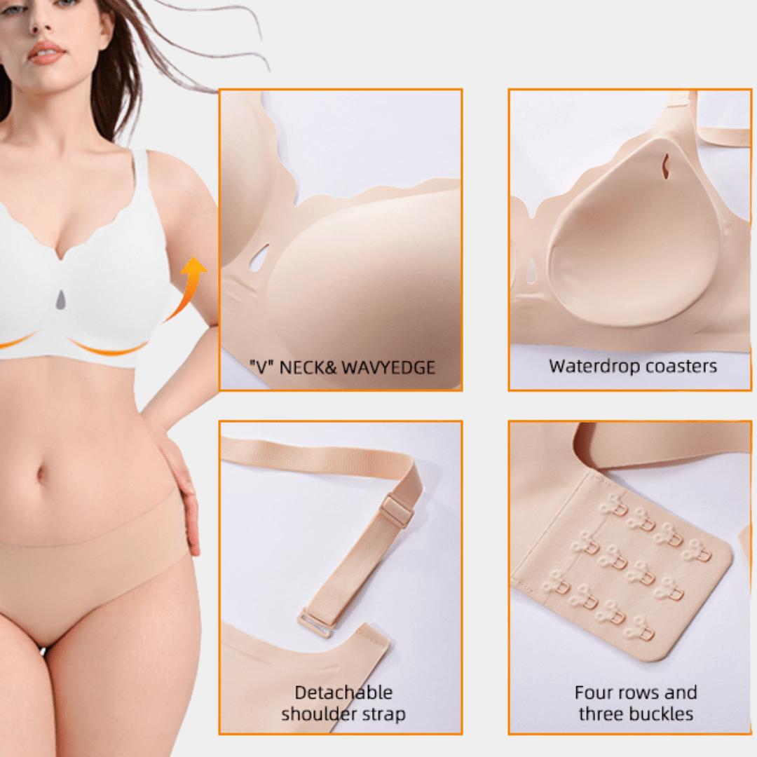 TrueCloud Scalloped Seamless Comfort Bra - Luxmery