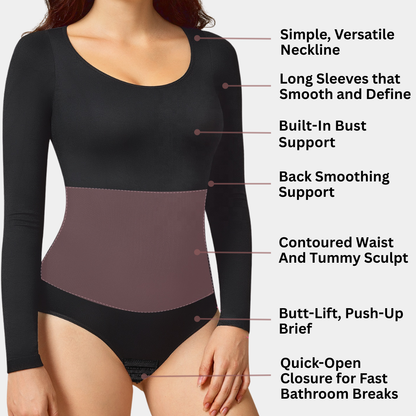 Long Sleeve Round Neck Bodysuit