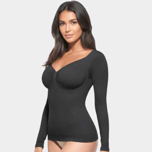 SculptFit Long Sleeve Diamond Neck Cami
