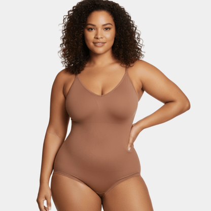 Coffee Sculpting Bodysuit by Luxmery - Luxmery
