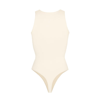 High Neck Sculpting Thong Bodysuit - Luxmery