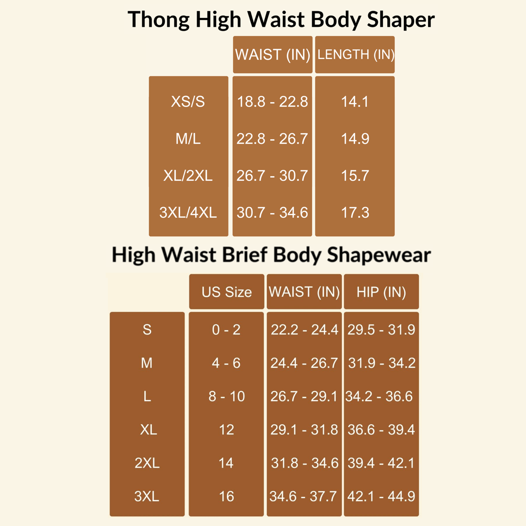 High Waist Body Shapers - Luxmery