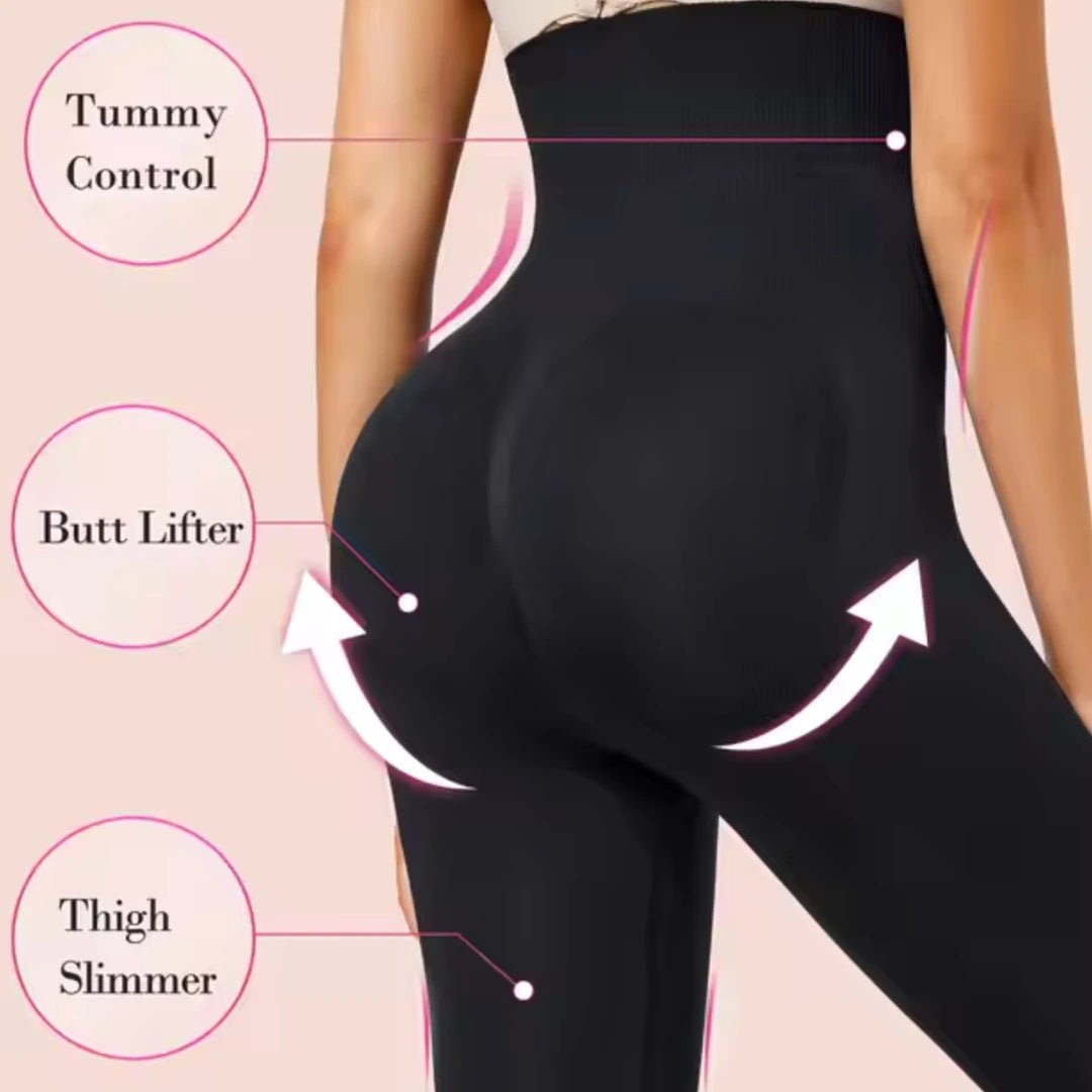 High Waisted Extra Control Shaping Leggings - Luxmery