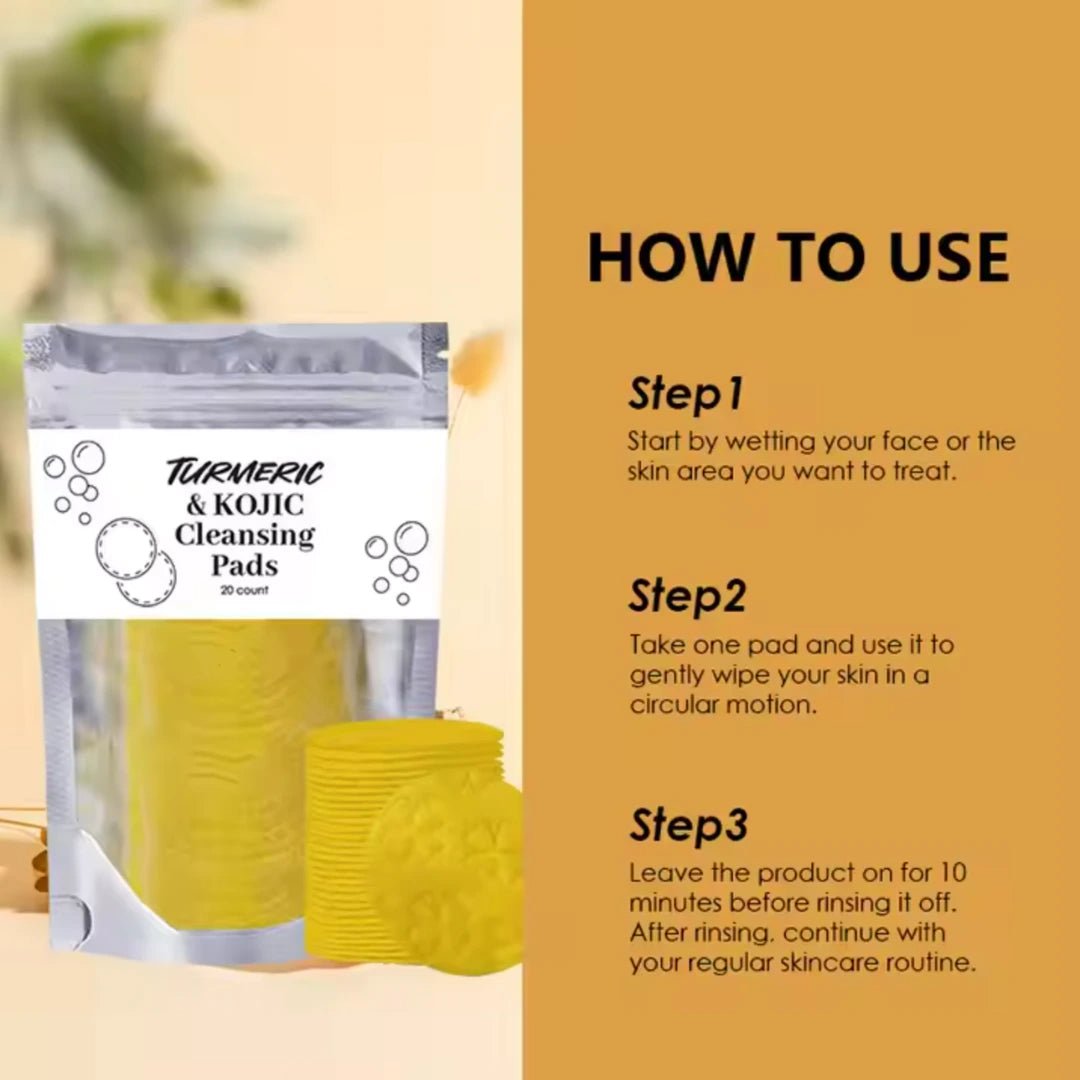 Kojic Acid Turmeric Cleansing Pads - Luxmery