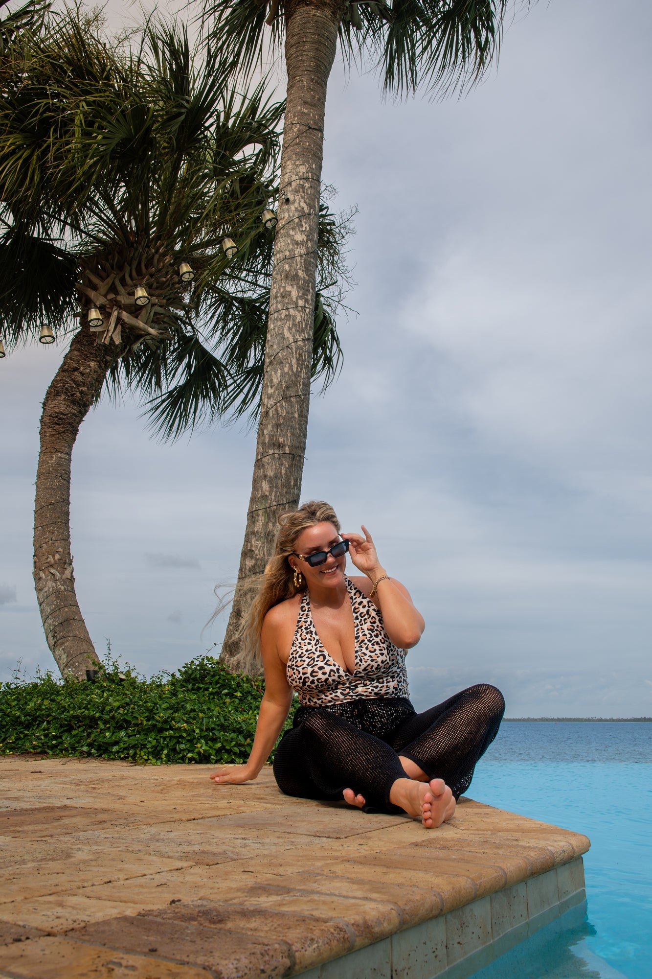 Leopard Halter Swimsuit - Lacy's version - Luxmery
