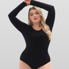 Long Sleeve Crew Neck Bodysuit - Luxmery