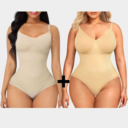 Luxmery Essentials Bundle - 1 Sculpting Bodysuit + 1 Sculpting Thong Bodysuit - Luxmery