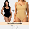 Luxmery Essentials Bundle - 1 Sculpting Bodysuit + 1 Square Neck - Luxmery