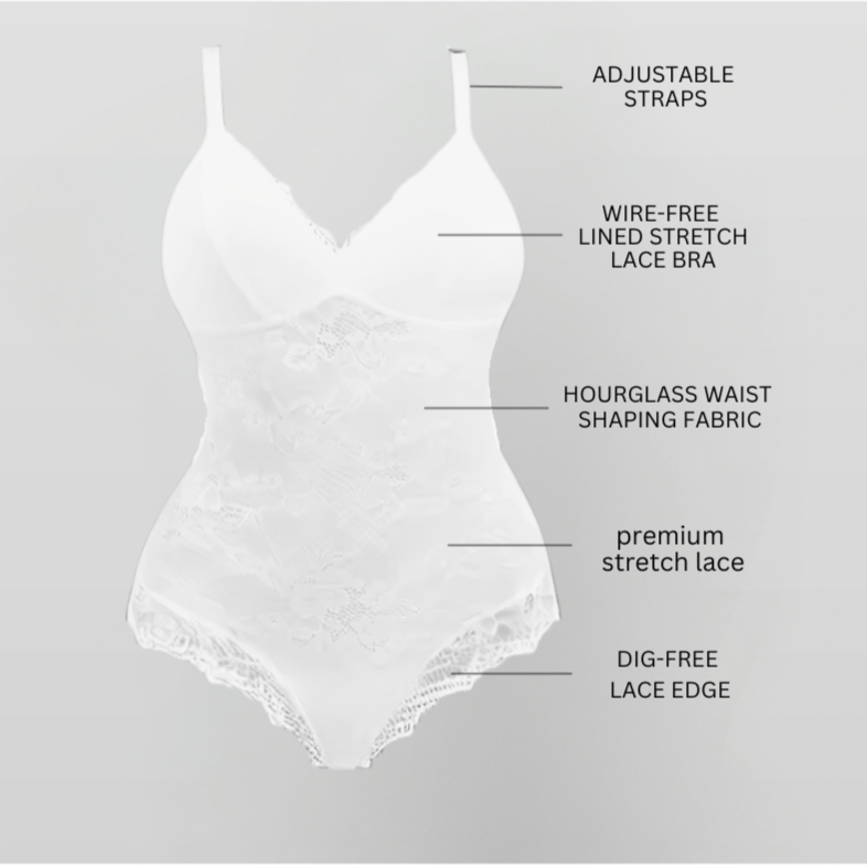 Luxmery Lace Shaping Bodysuit - Luxmery
