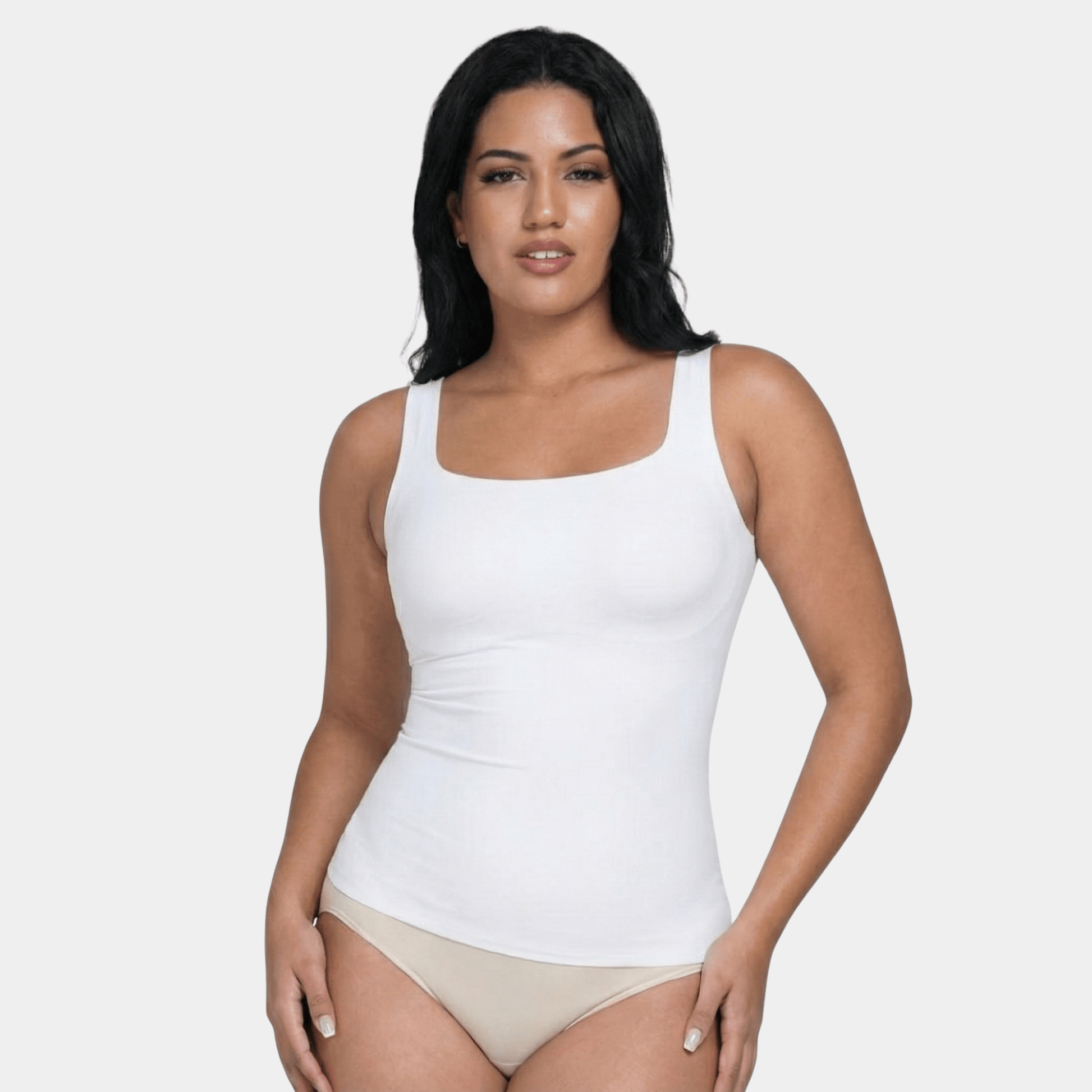 Luxmery Sculpting Square Neck Tank Top - Luxmery