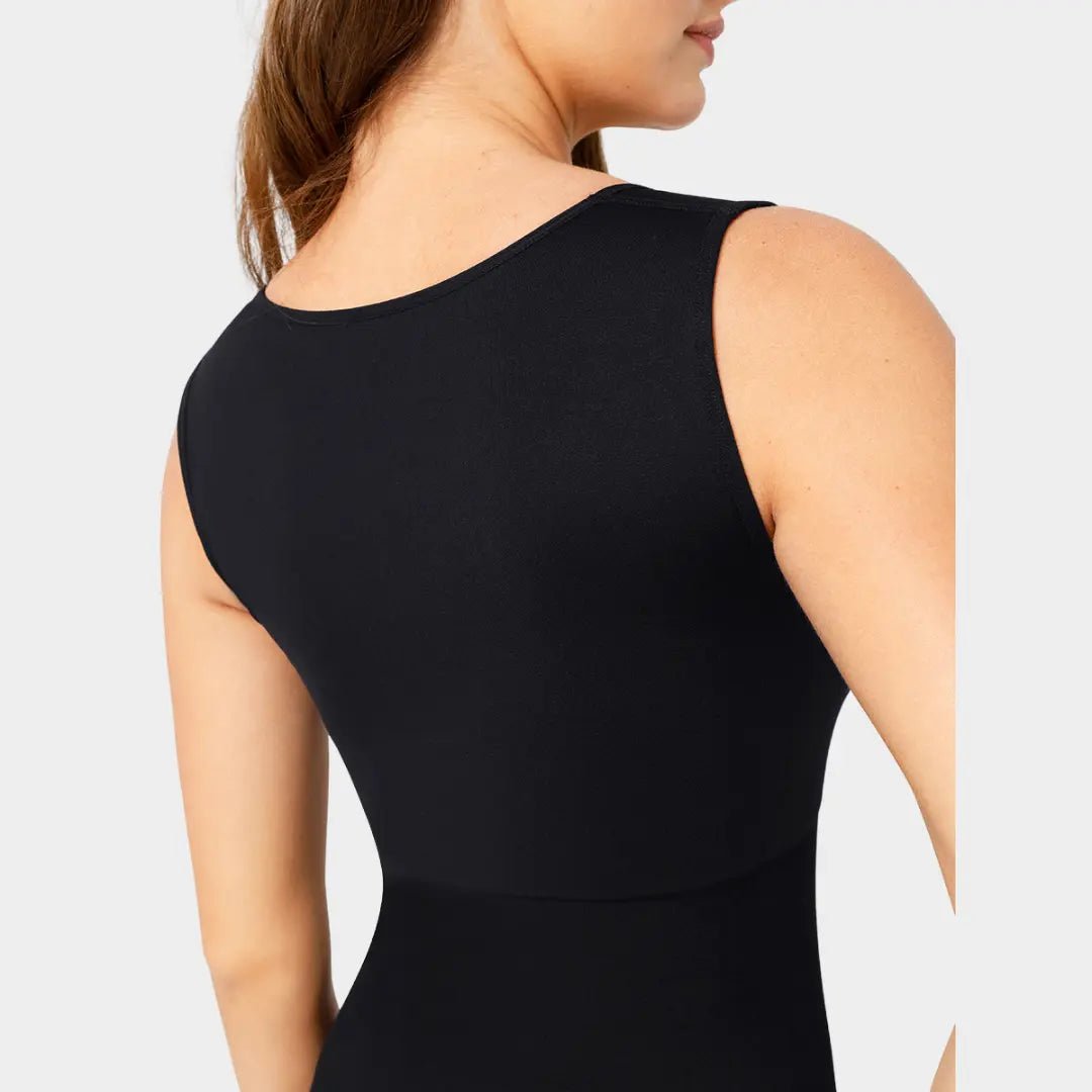 Midi Square Neck Contour Dress - Luxmery