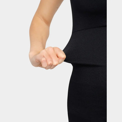 Midi Square Neck Contour Dress - Luxmery
