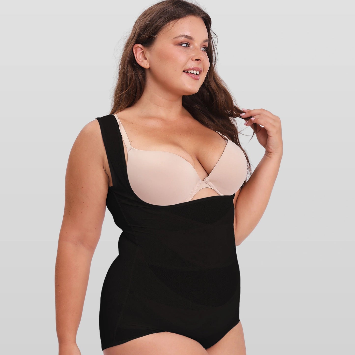 Open Bust Bodysuit Shapewear - Luxmery