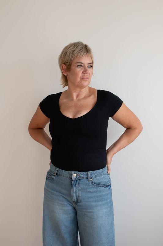 Round Neck Thong Bodysuit - Char's version - Luxmery