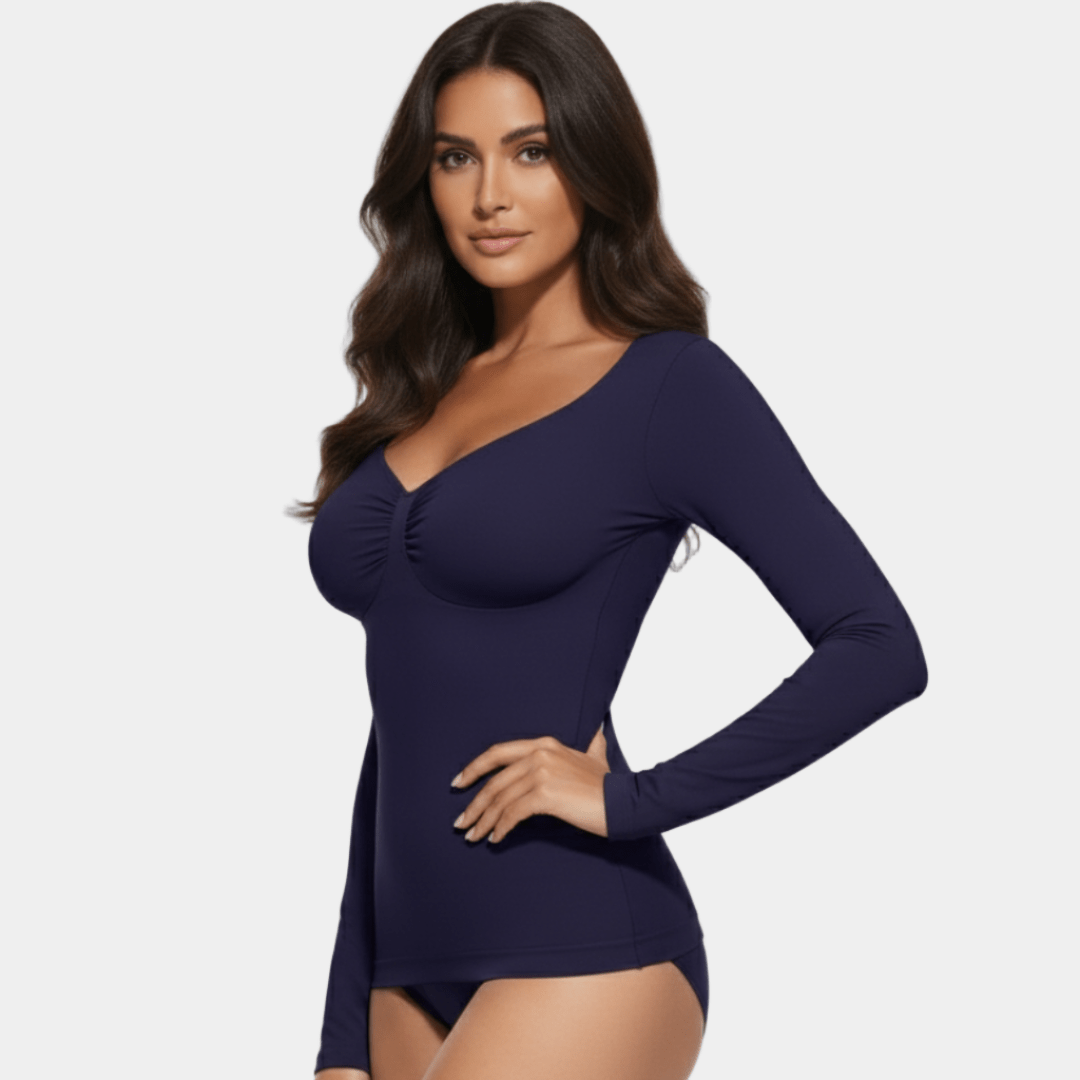 SculptFit Long Sleeve Diamond Neck Cami - Buy 1 Get 1 Free - Luxmery