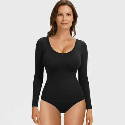 Sculpting Long Sleeve Bodysuits - Luxmery