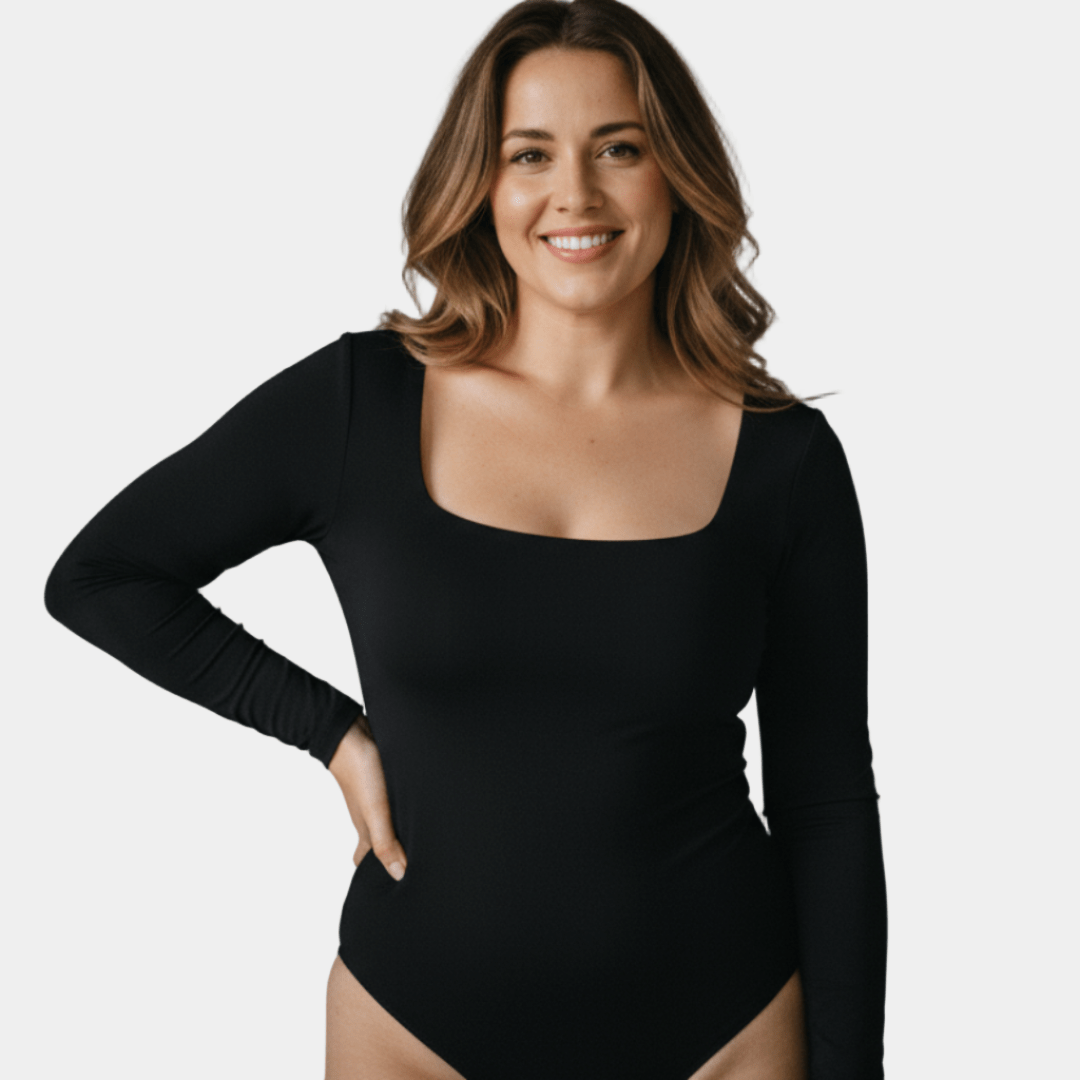 Sculpting Long Sleeve Bodysuits - Luxmery