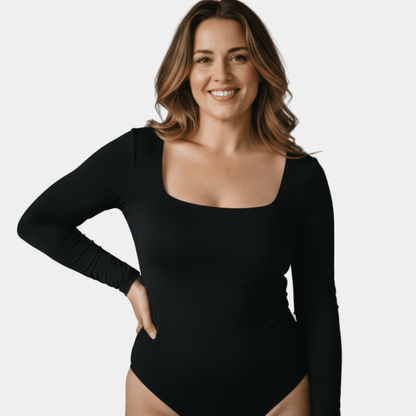 Sculpting Long Sleeve Bodysuits - Luxmery
