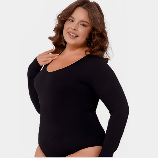 Sculpting Long Sleeve Bodysuits - Luxmery