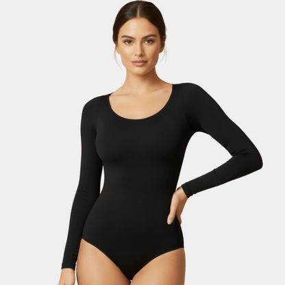 Sculpting Long Sleeve Bodysuits - Luxmery