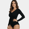 Sculpting Long Sleeve Bodysuits - Luxmery