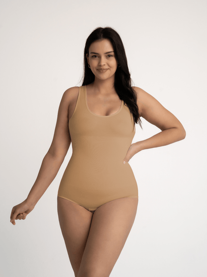 Sculpting Round Neck Bodysuit - Luxmery