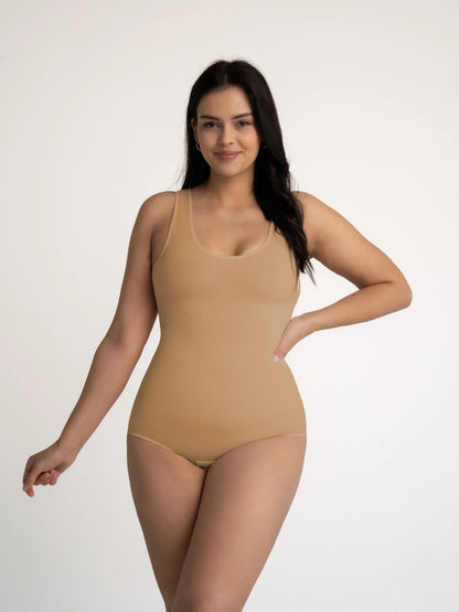 Sculpting Round Neck Bodysuit - Luxmery