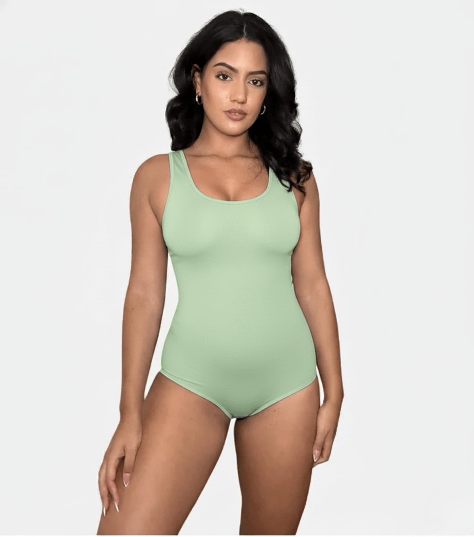 Sculpting Round Neck Bodysuit - Luxmery