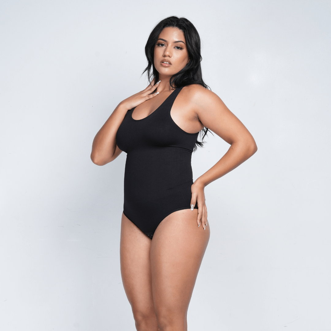 Sculpting Round Neck Bodysuit - Luxmery