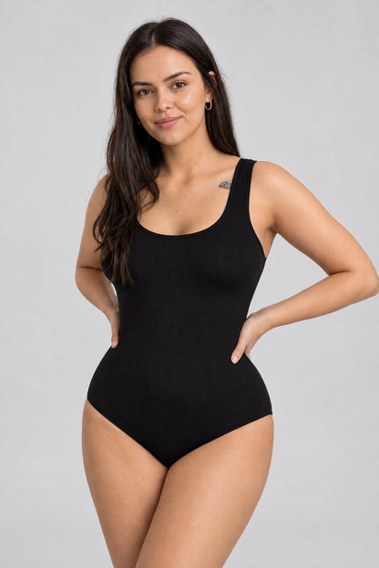 Sculpting Round Neck Bodysuit - Luxmery