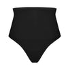 Seamless Mid - Waisted Shaper Thong Panties - Luxmery