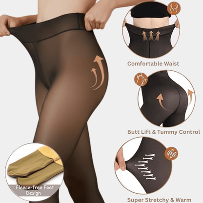 Sheer Illusion Thermal Tights - Buy 1 Get 1 Free - Luxmery