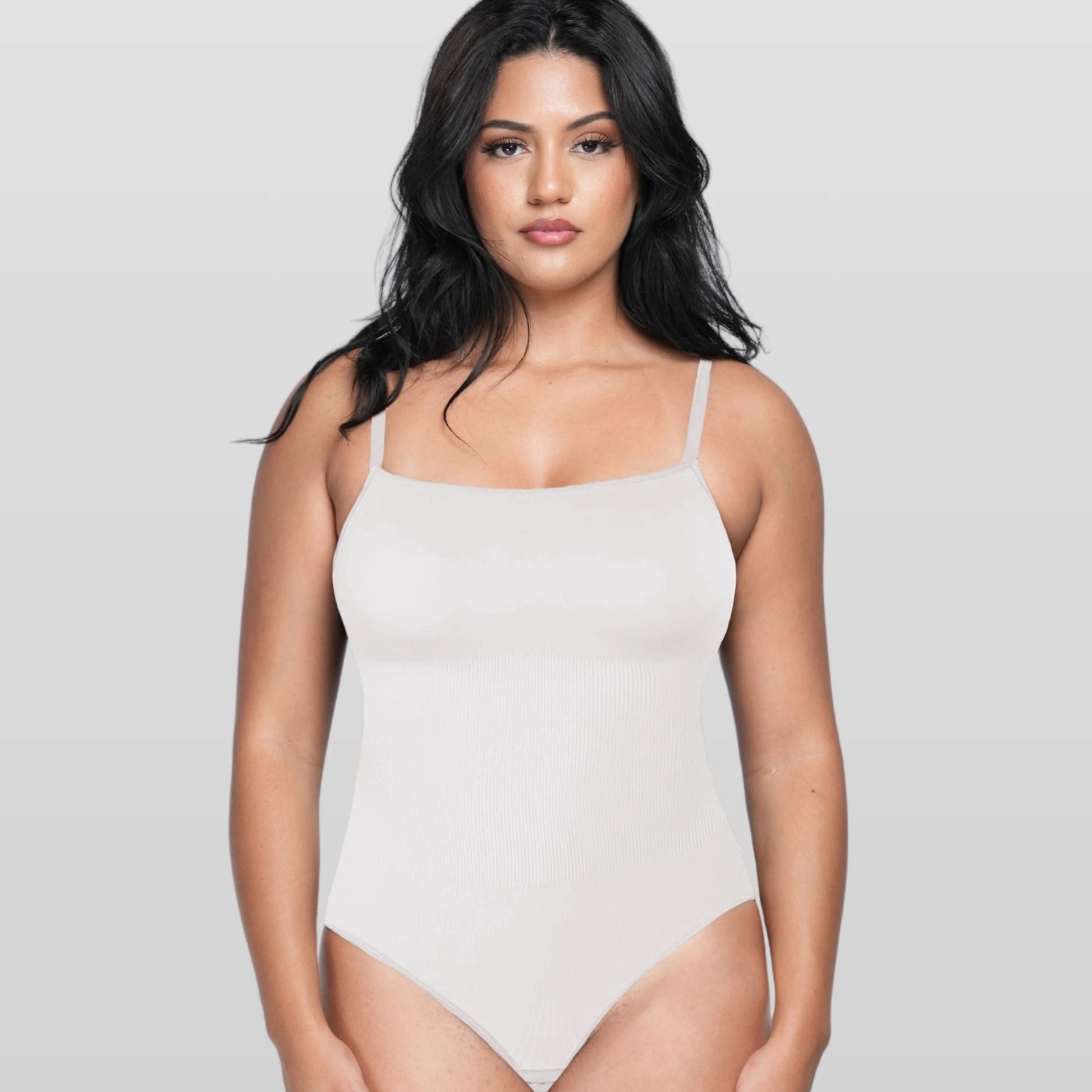 Square Neck Sculpting Bodysuit - Luxmery