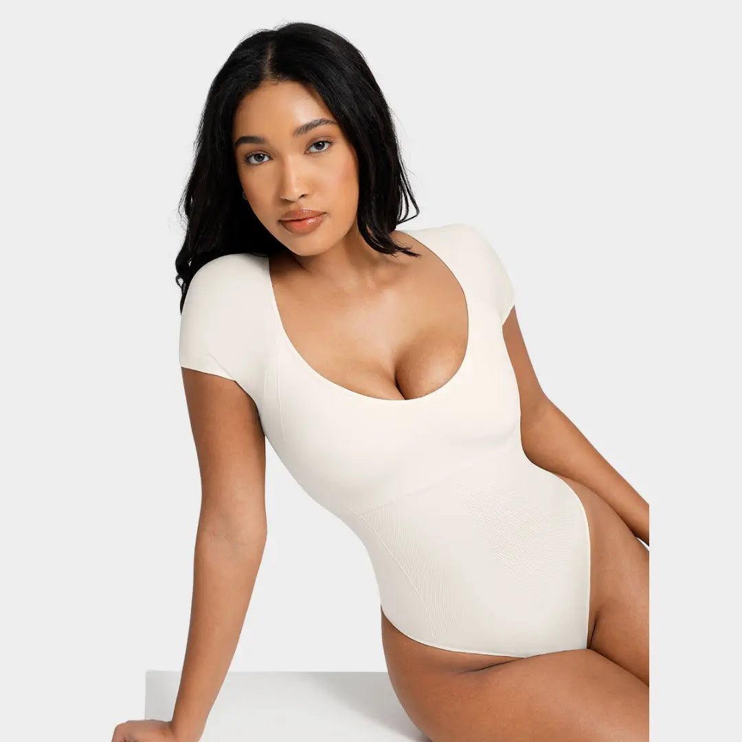 SuperSculpt Short Sleeve Bodysuit - Luxmery