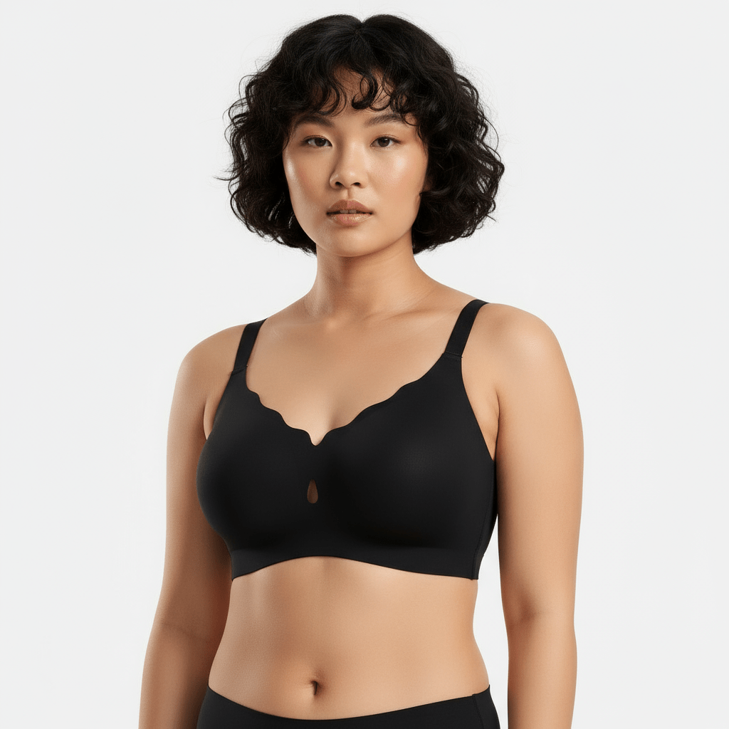 TrueCloud Scalloped Seamless Comfort Bra - Luxmery