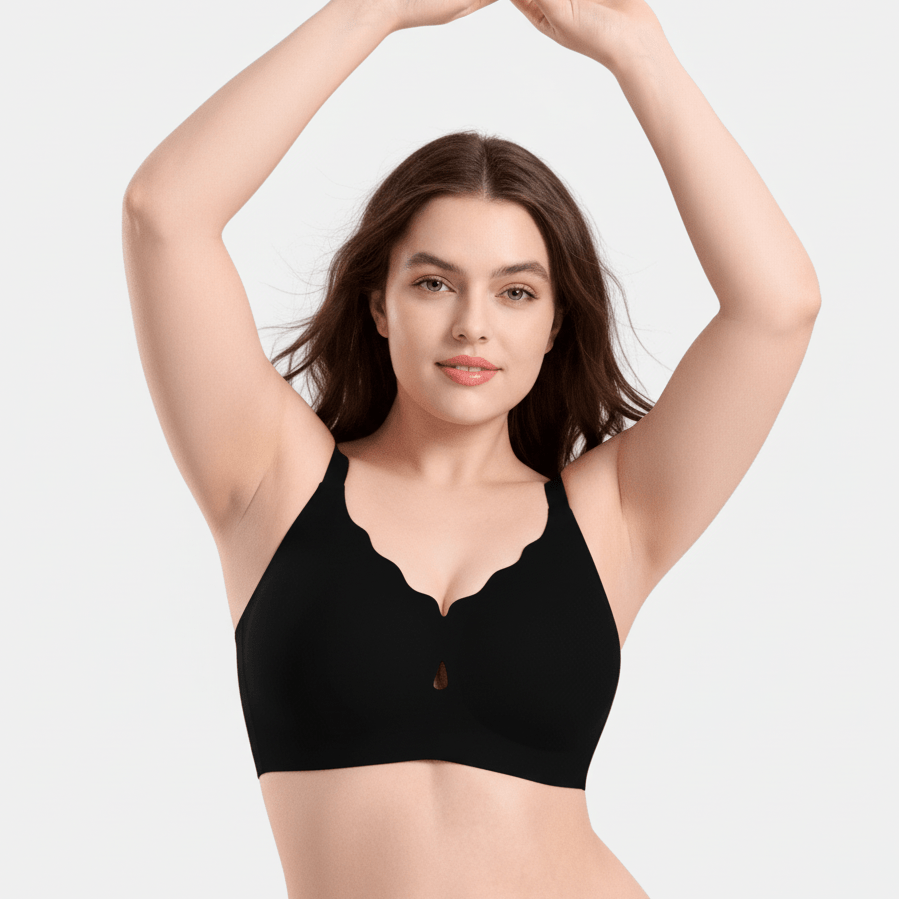 TrueCloud Scalloped Seamless Comfort Bra - Luxmery