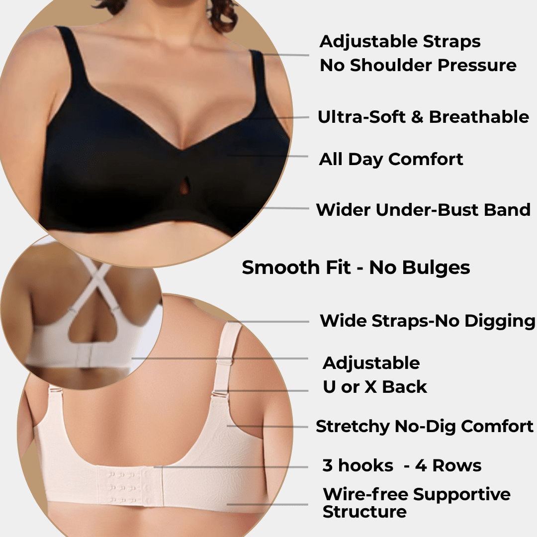 TrueCloud Teardrop Seamless Comfort Bra - Luxmery