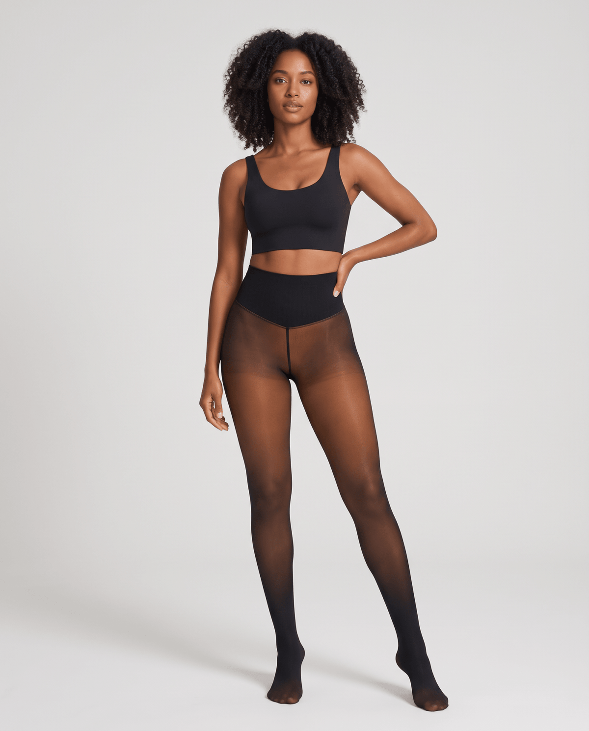 Tummy Control Sheer tights - Luxmery