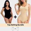 Luxmery Essentials Bundle - 1 Sculpting Bodysuit + 1 Round Neck Bodysuit - Luxmery