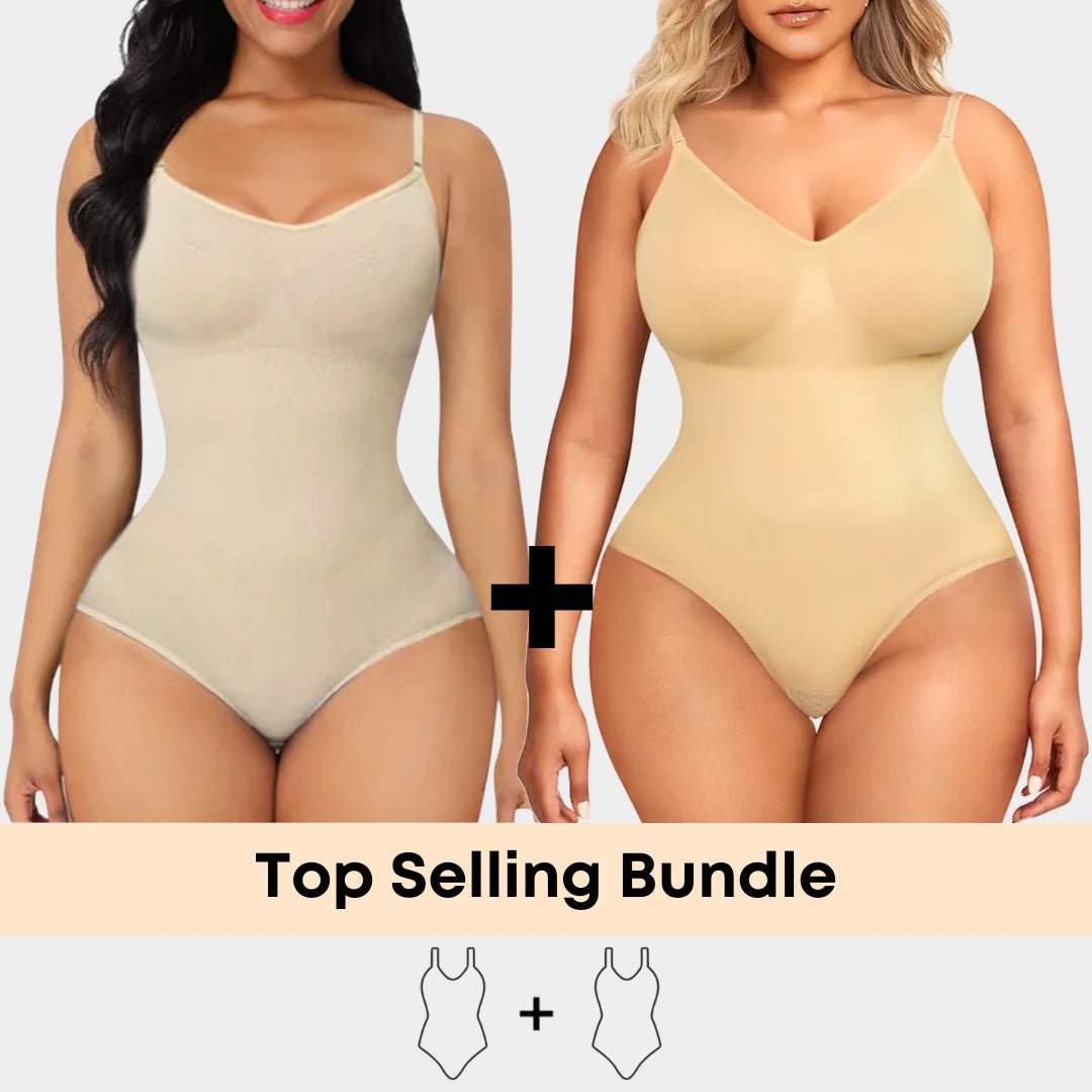 Luxmery Essentials Bundle - 1 Sculpting Bodysuit + 1 Sculpting Thong Bodysuit - Luxmery