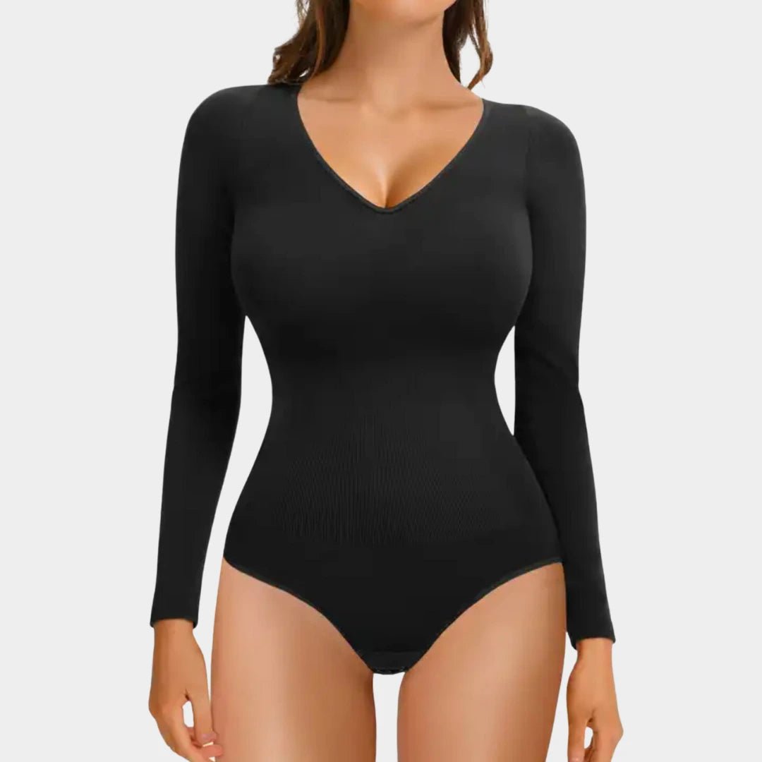 Sculpting Long Sleeve Bodysuits - Luxmery