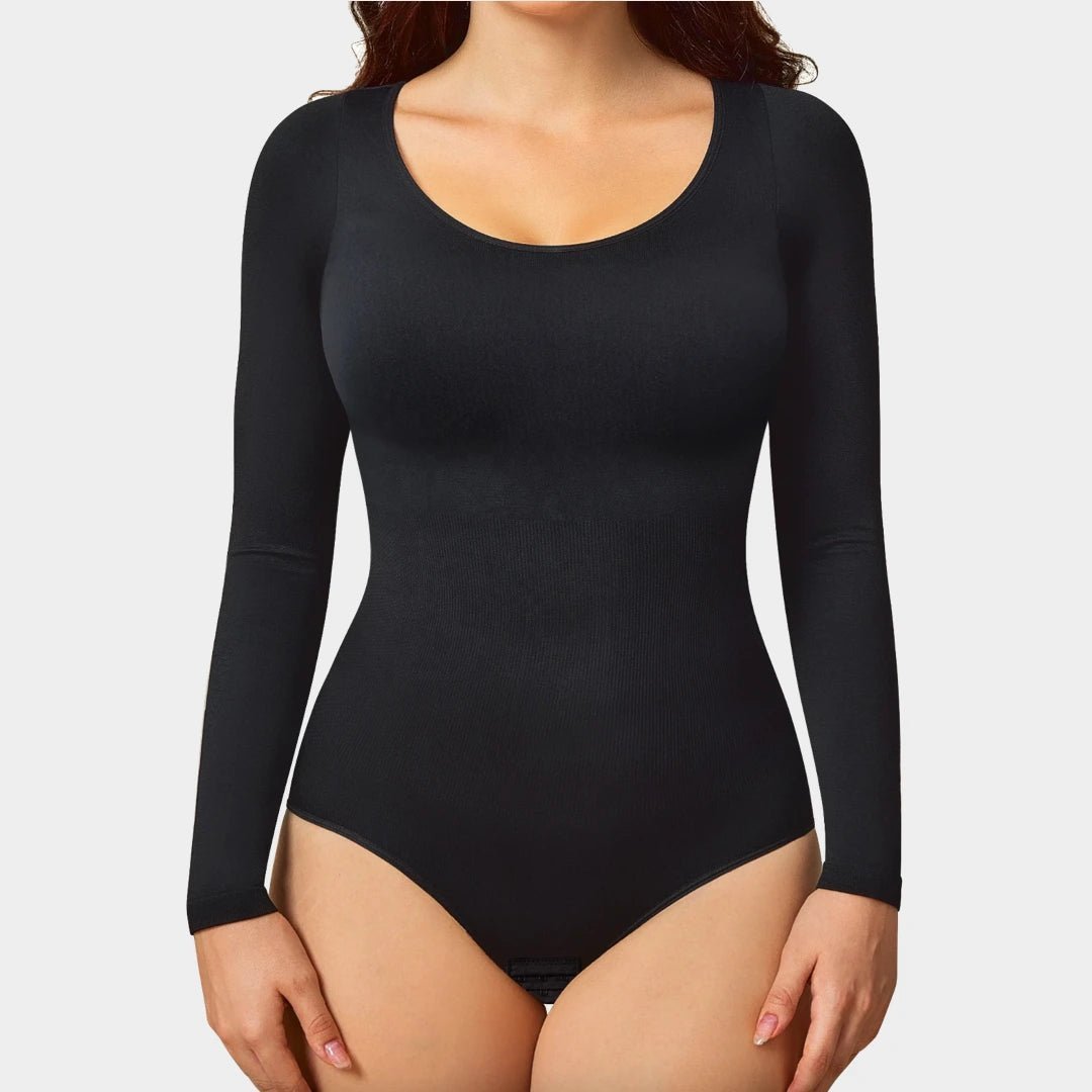 Sculpting Long Sleeve Bodysuits - Luxmery