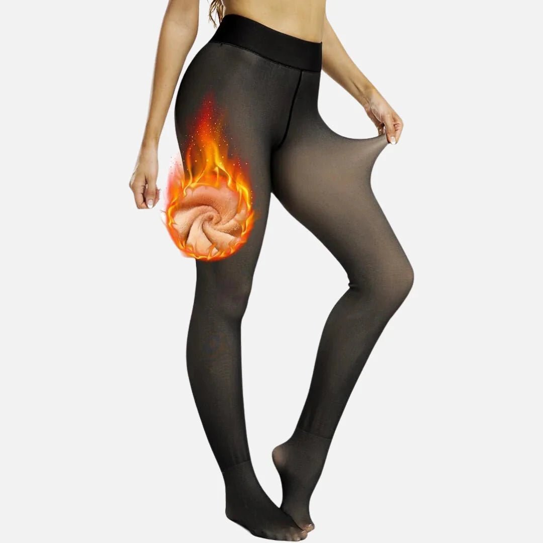 Thermal Fleece Lined Tights - Luxmery